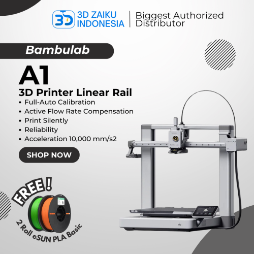 Bambulab A1 High Speed 3D Printer Linear Rail Fast Print Speed Automatic Calibration Camera Monitoring - Refurbished by Bambulab
